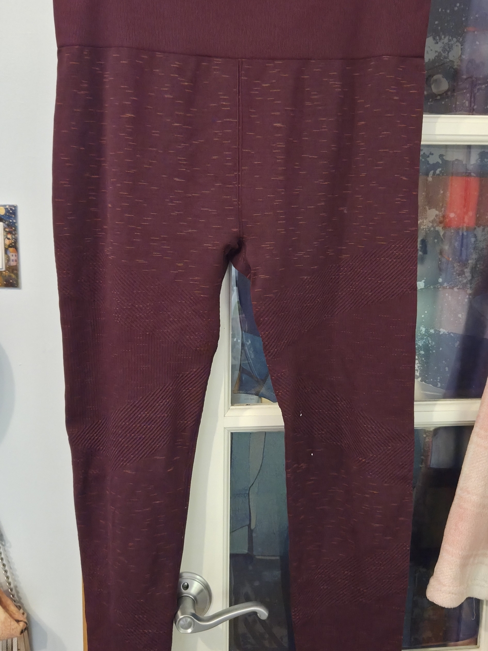 Athletic Works Burgundy Seamless Leggings
